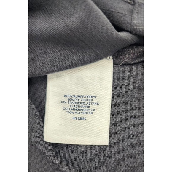 Lands' End Outfitters Women's Rapid Dry Black Tonal Stripe Polo Shirt Top Small - Picture 8 of 11